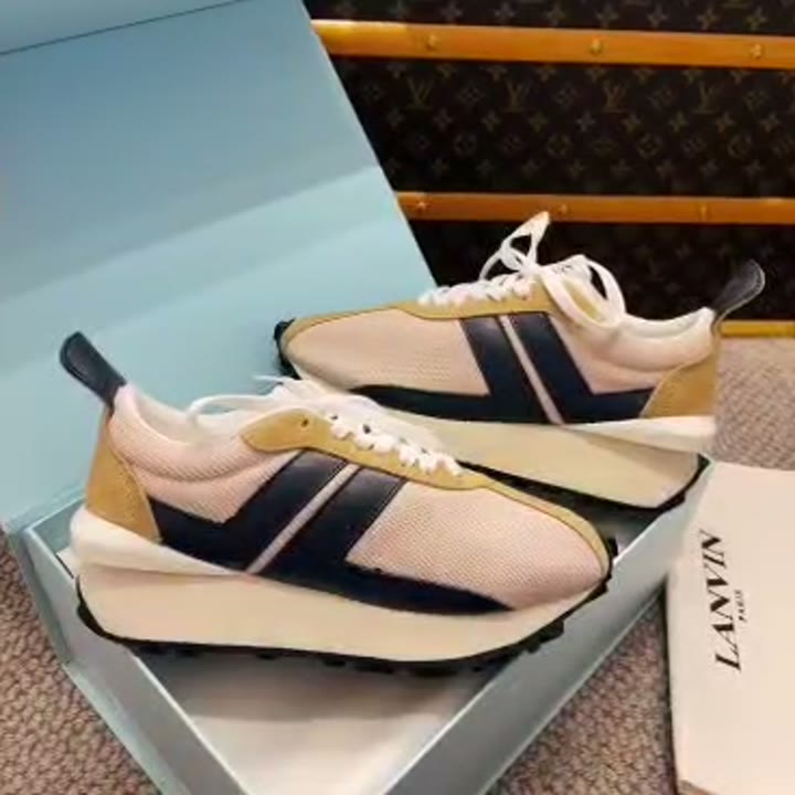 Sneakers za beige na navy